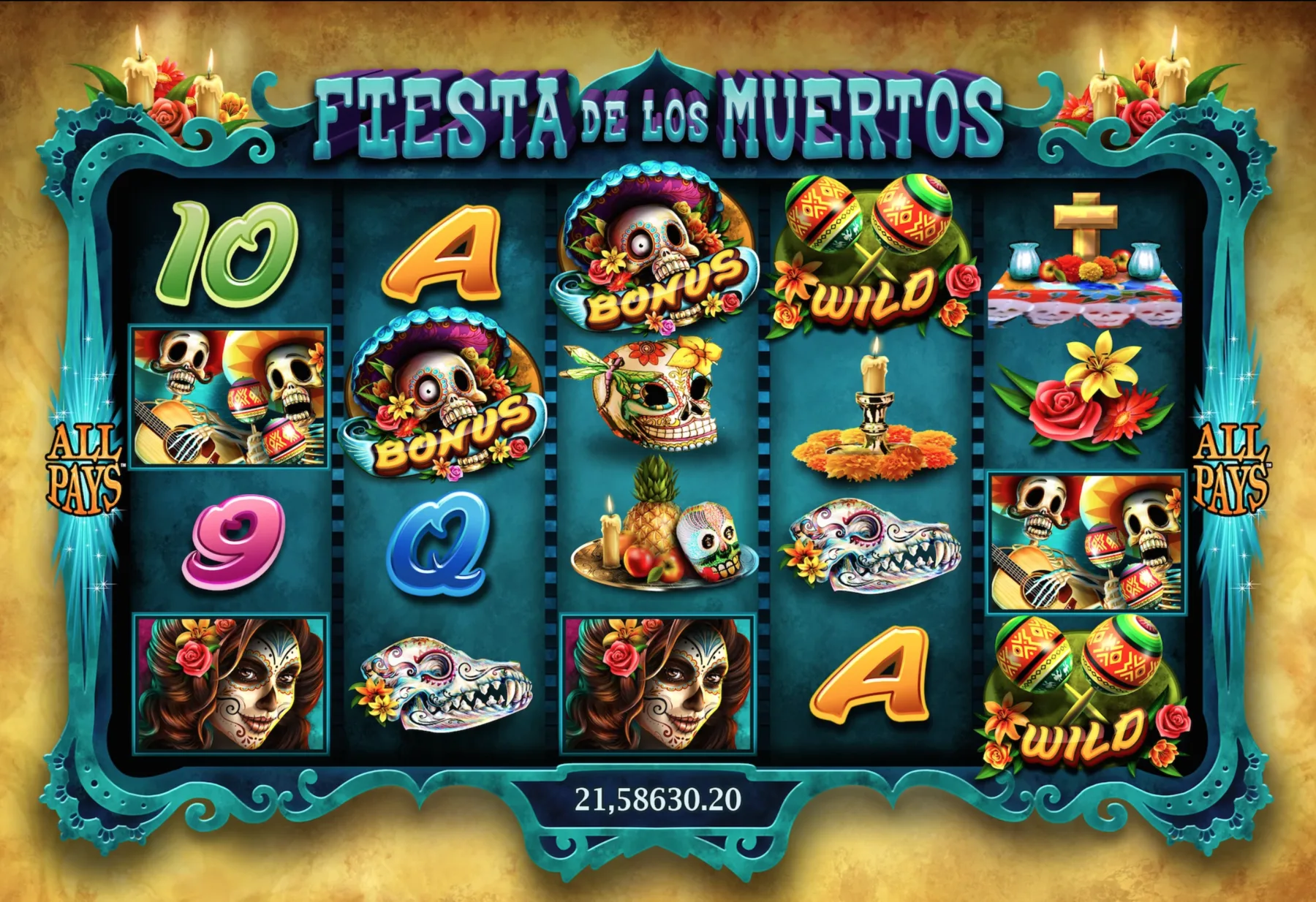 Original slot game visual