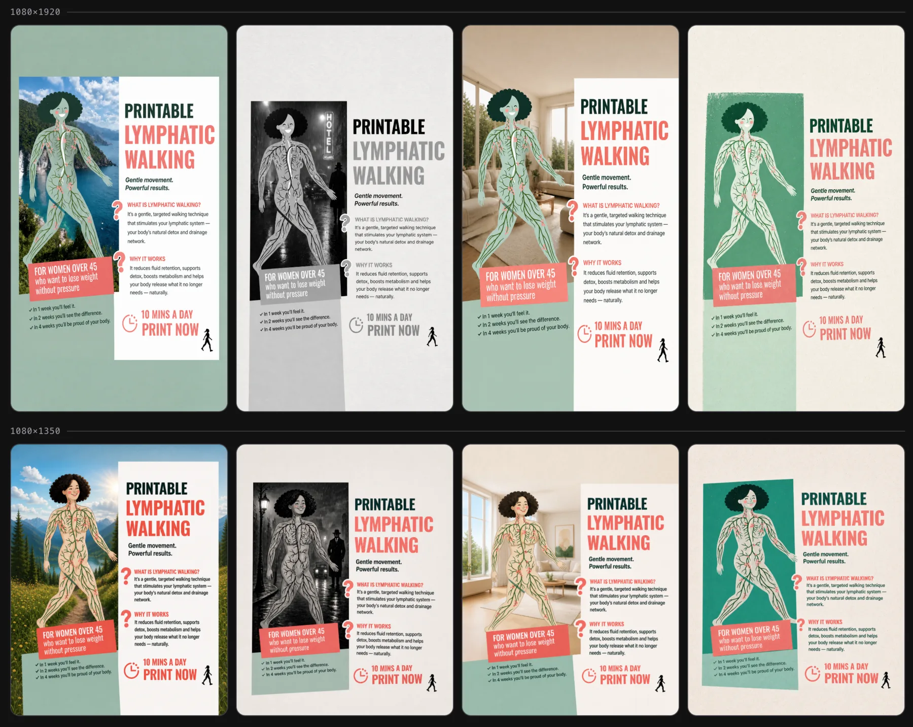 Second batch of fitness creative variations